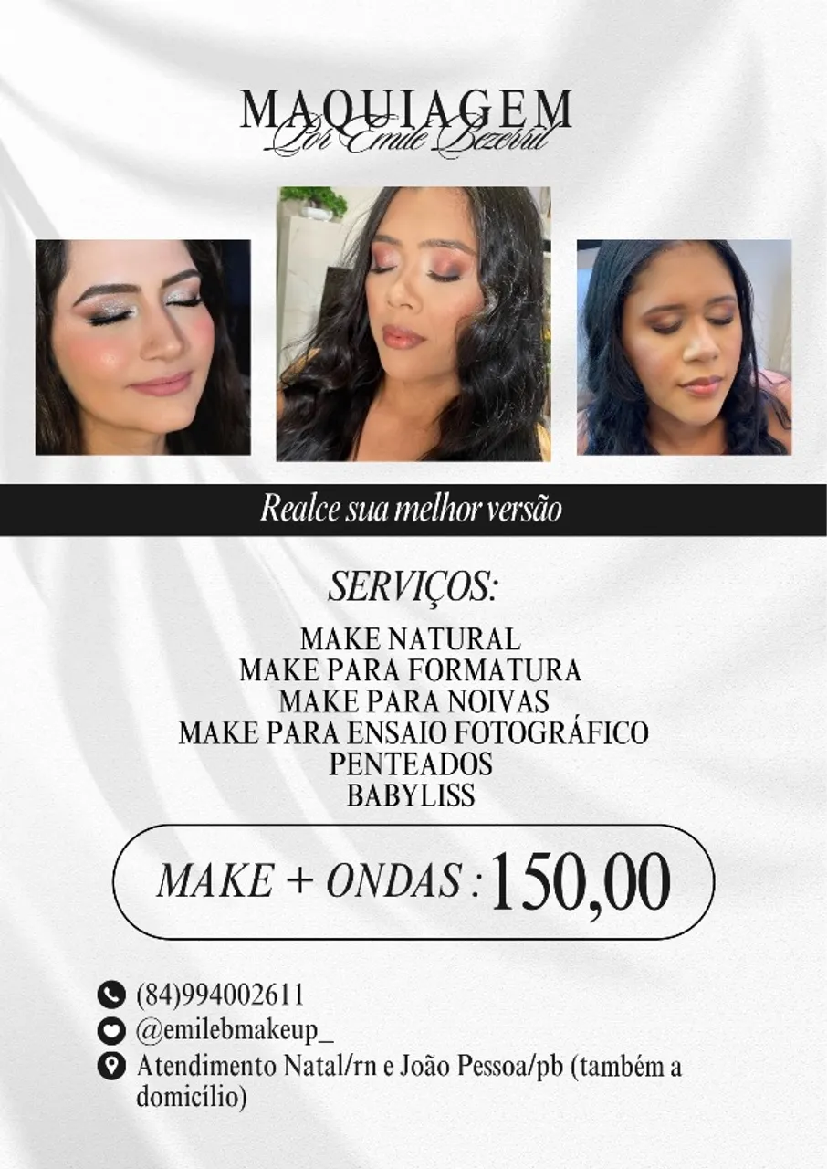 Maquiadora em João Pessoa domicílio
