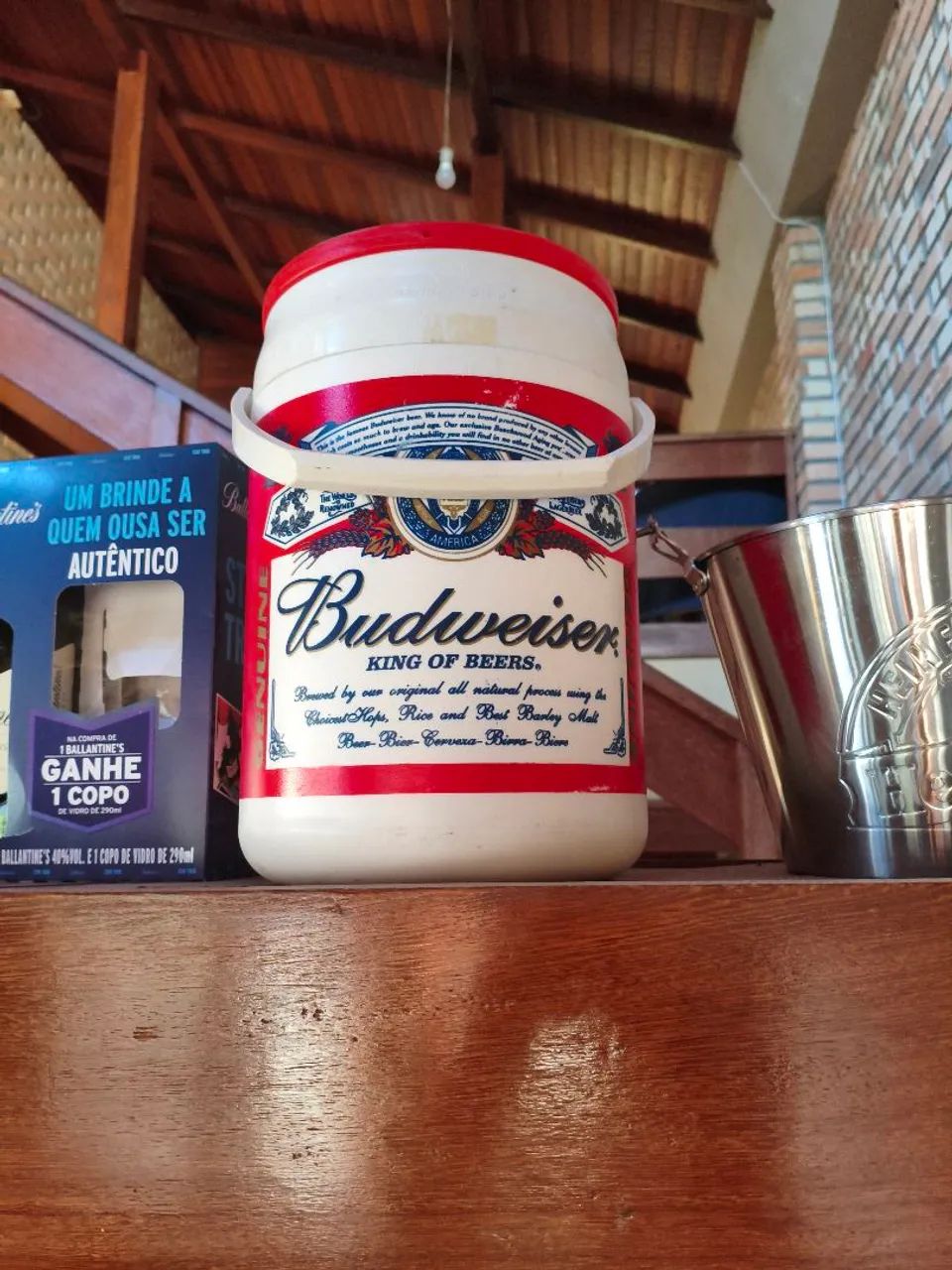 Balde de gelo cooler Budweiser