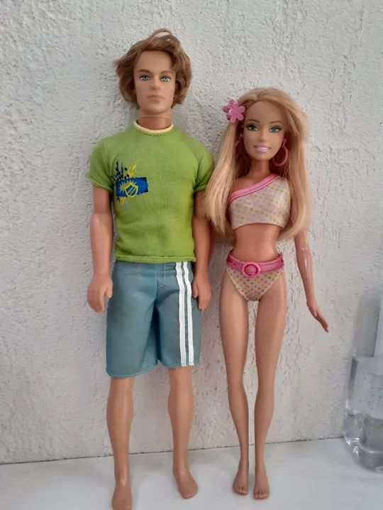 Casal Praiano Barbie e Ken