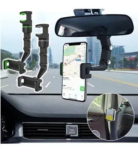 Suporte Para Celular Gps Veicular Carro Retrovisor  Bmax Bmg-45 Multifuncional -Entregamos - Foto 5