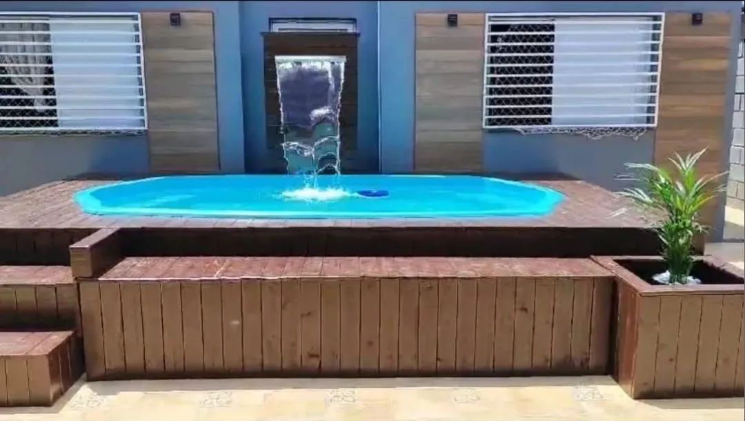 PISCINA DE FIBRA COM DECK (COMPLETA) - Foto 2
