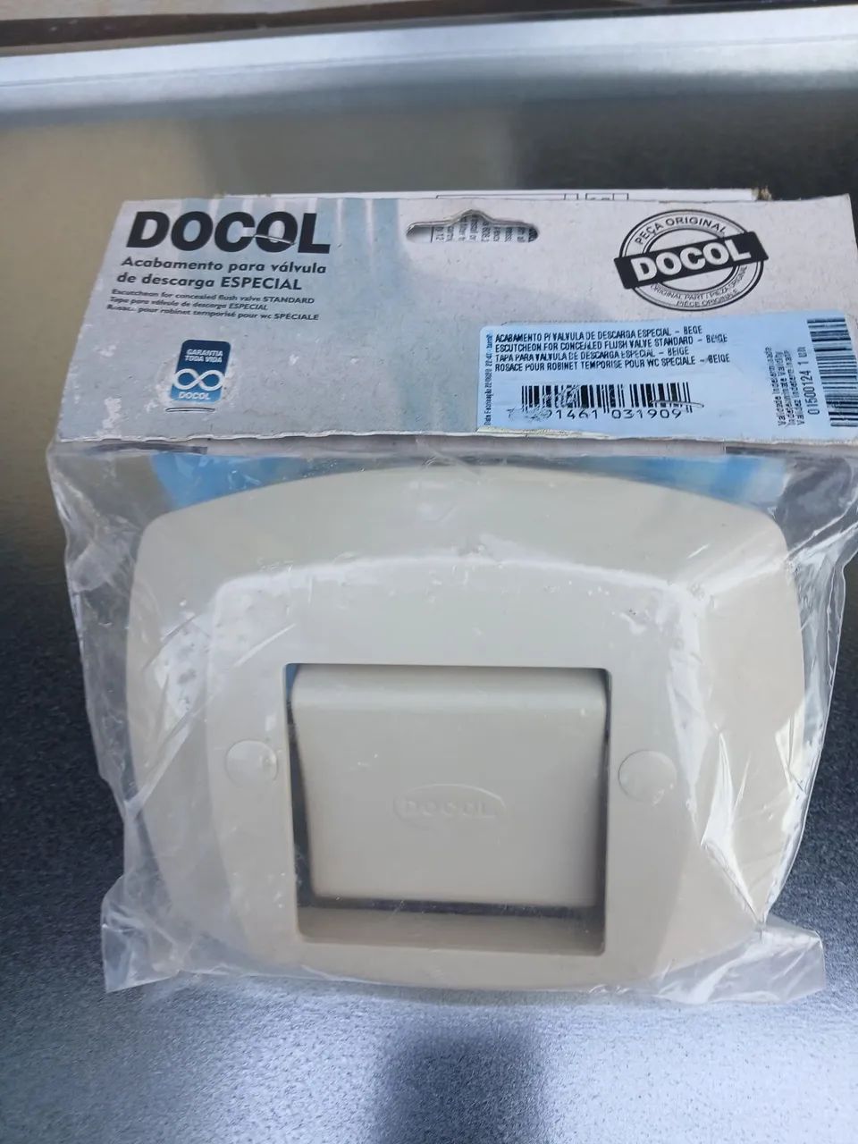 Acabamento para válvula de descarga especial - BEGE - Foto 3