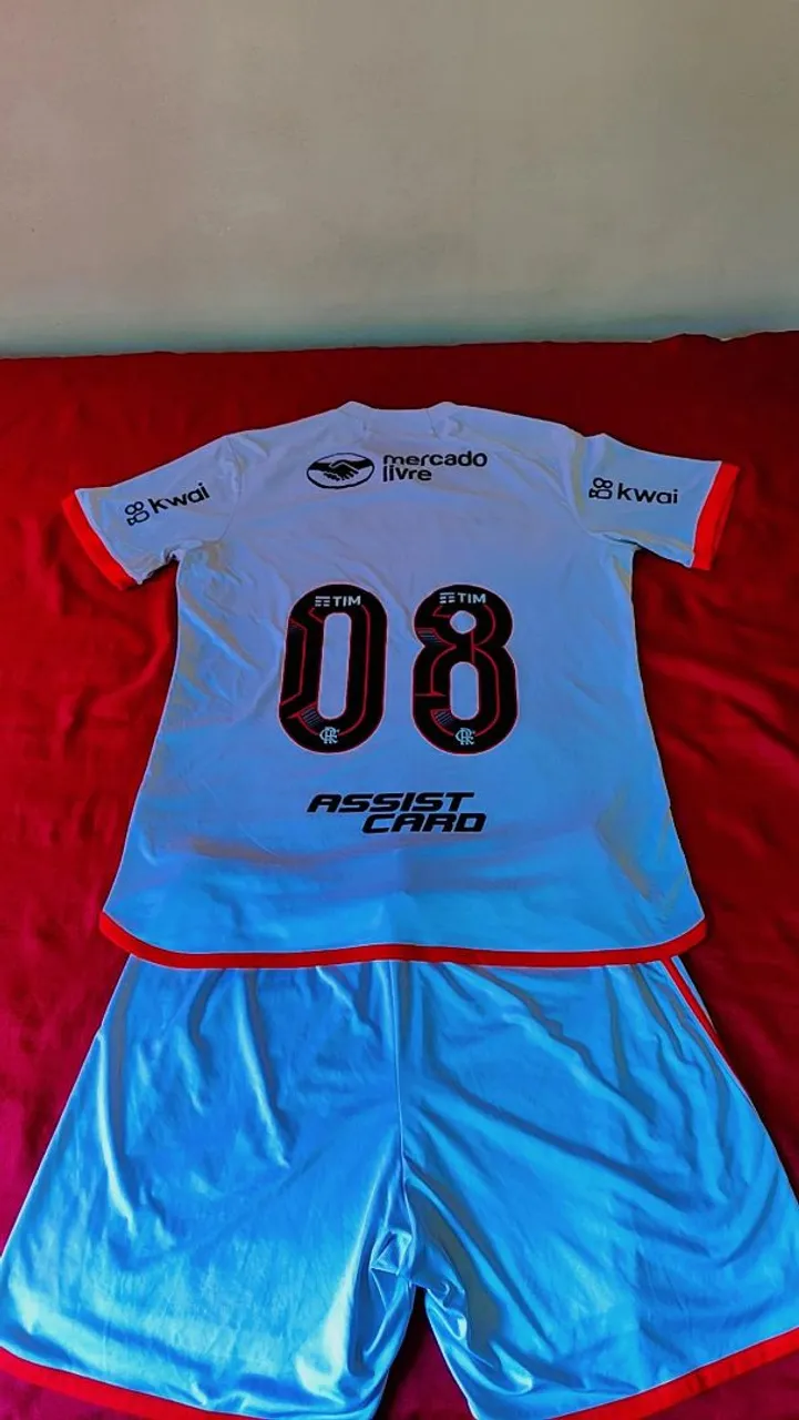 Conjunto flamengo manto 2 personalizado original
