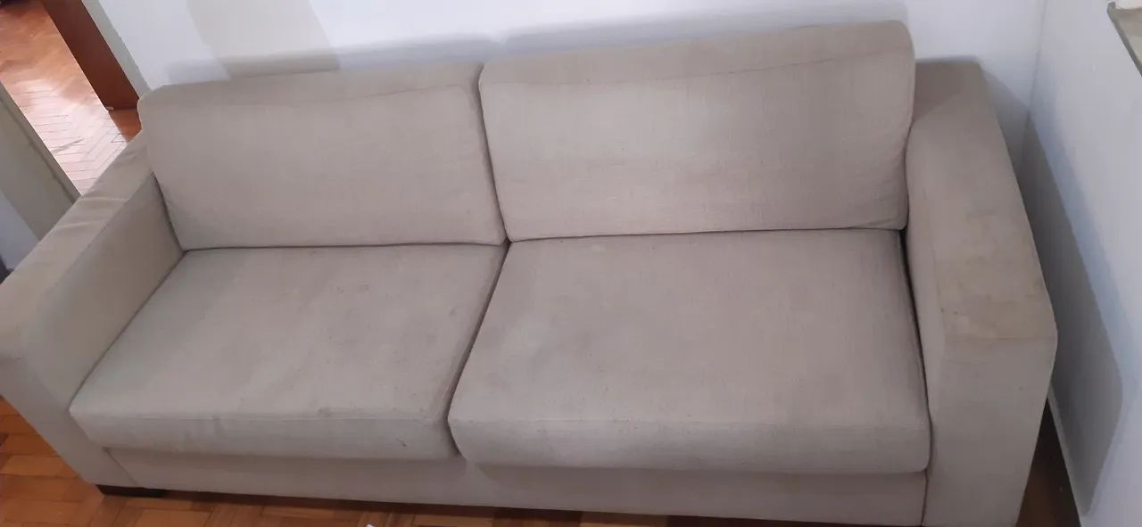 Sofá 4 Lugares Bege - Foto 2