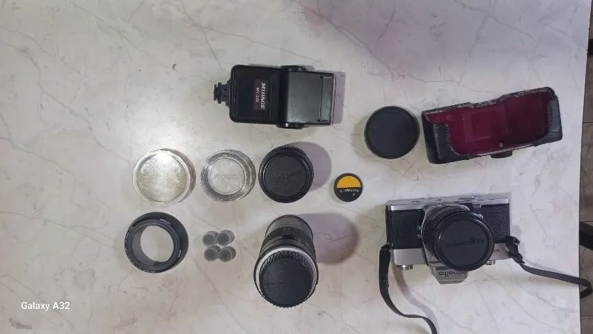 Máquina Fotográfica Minolta SRT303b usada com acessórios - Foto 5