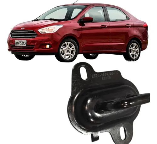 Batente Trinco Banco Traseiro Esquerdo Ford Ka 2015 2019 Preto
