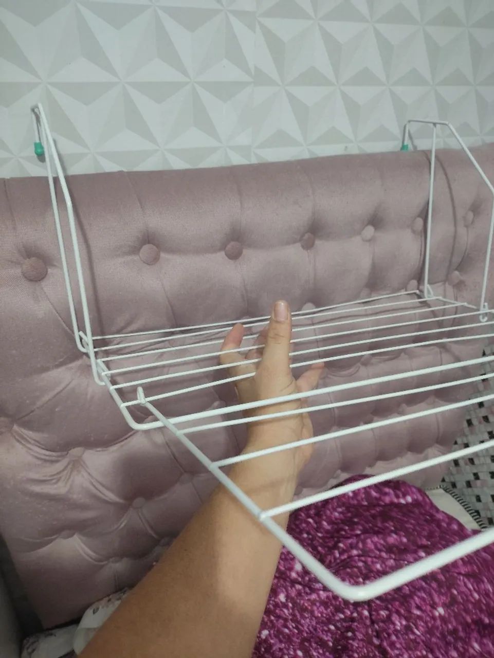 Varal de roupa para colocar no boxe ou janela 64520809239425121