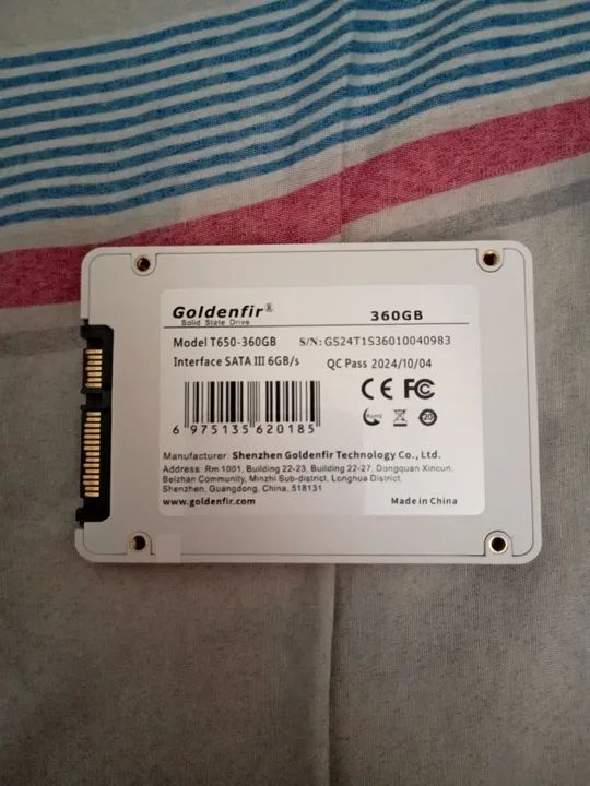 SSD Goldenfir 360GB SATA III 6GB/s modelo T650 - Foto 2