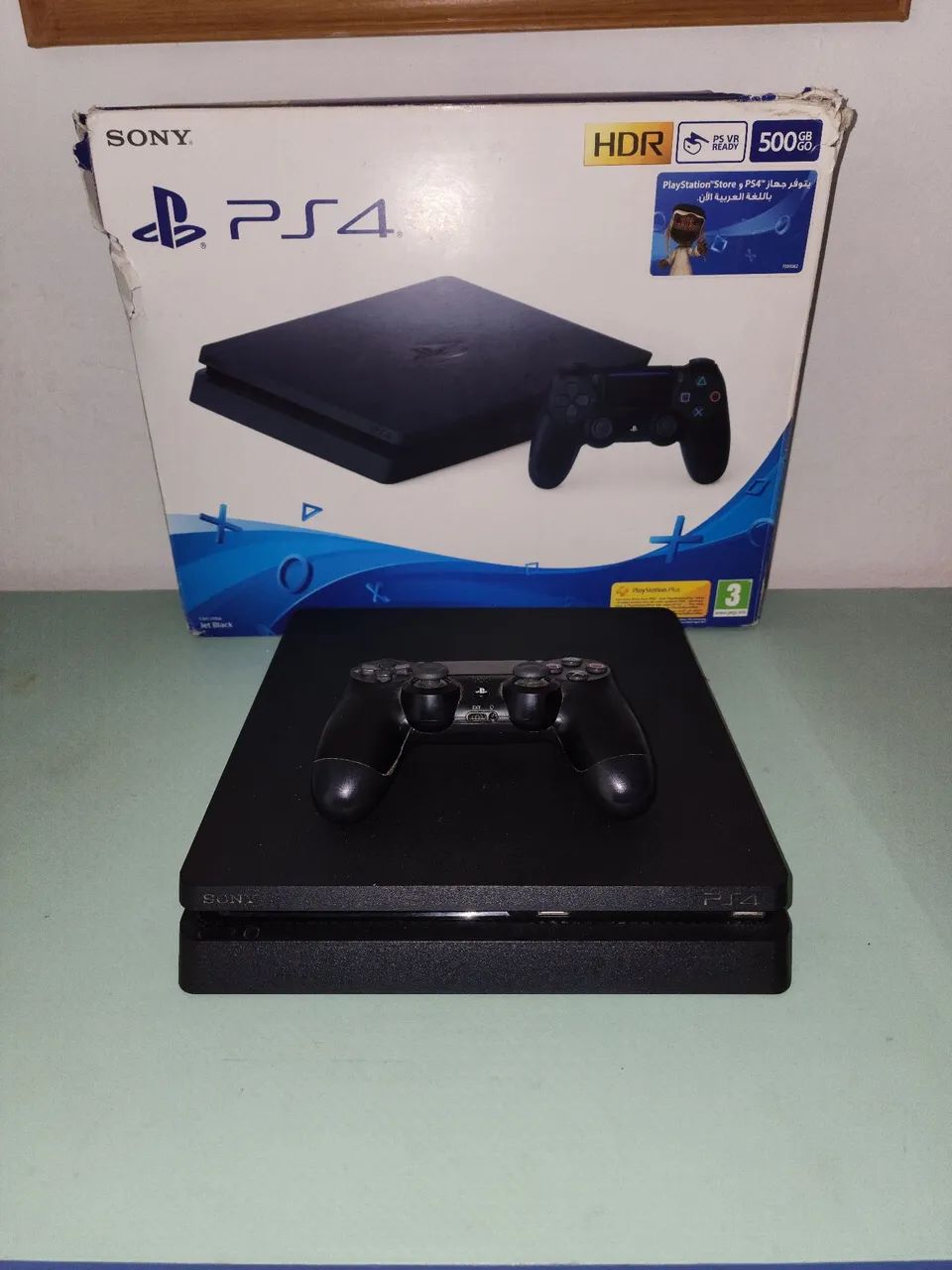 PS4 SLIM + CONTROLE ORIGINAL 