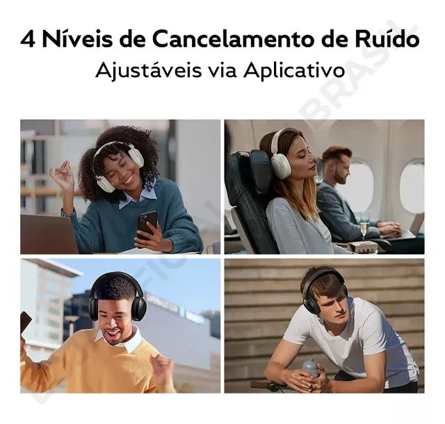 Fone QCY H4 Branco com ANC - Foto 4