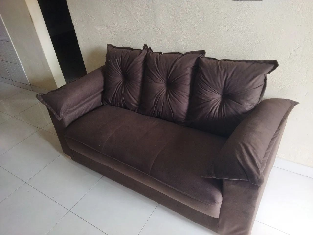 Conjunto Sofá 3 e 2 Lugares Cinza. - Foto 2