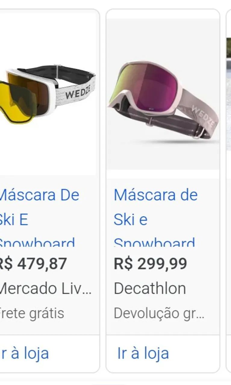 Máscara de Ski e Snowboard WED'ZE