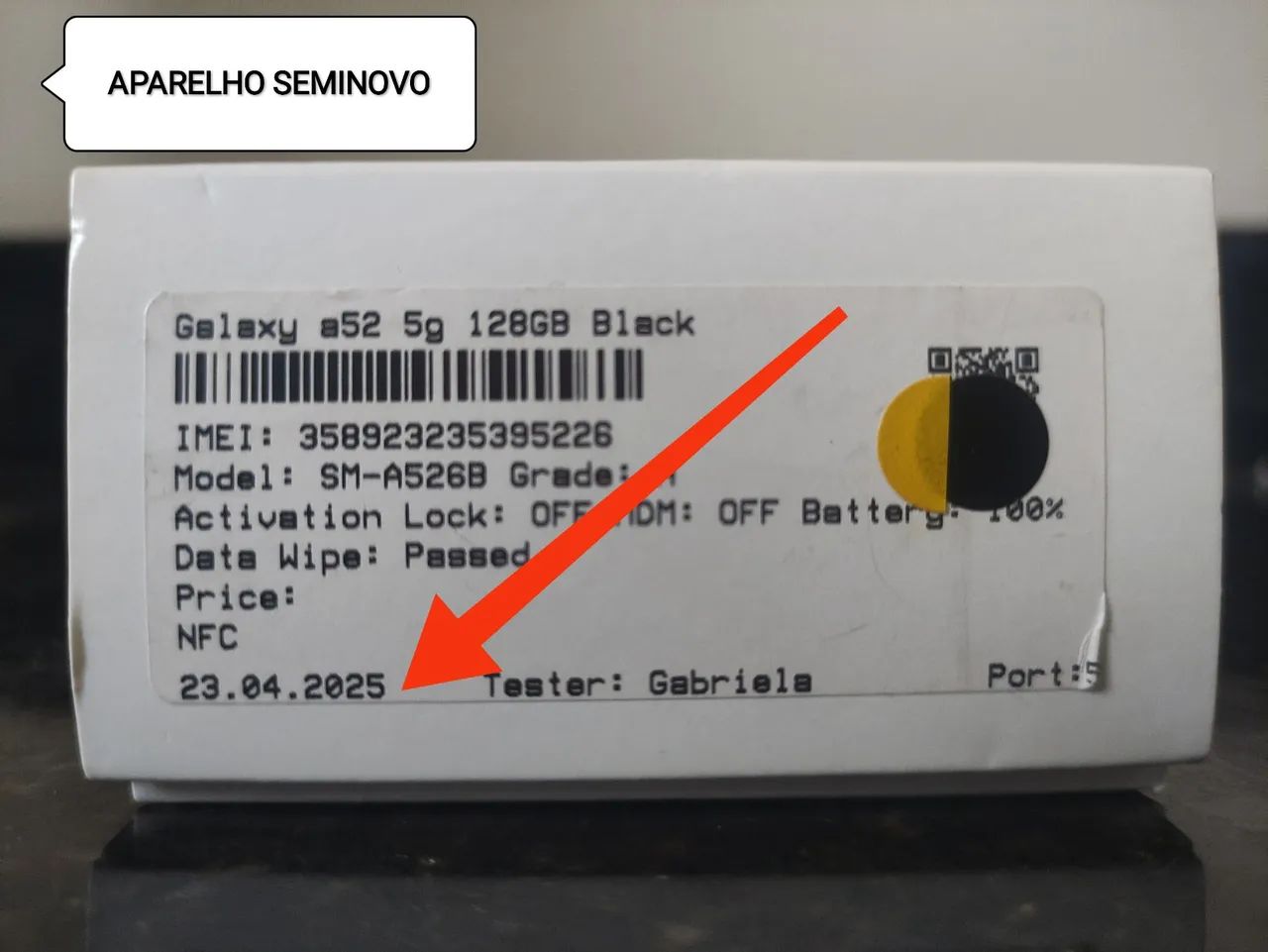 Samsung A52 SEMINOVO (na caixa) - Foto 2