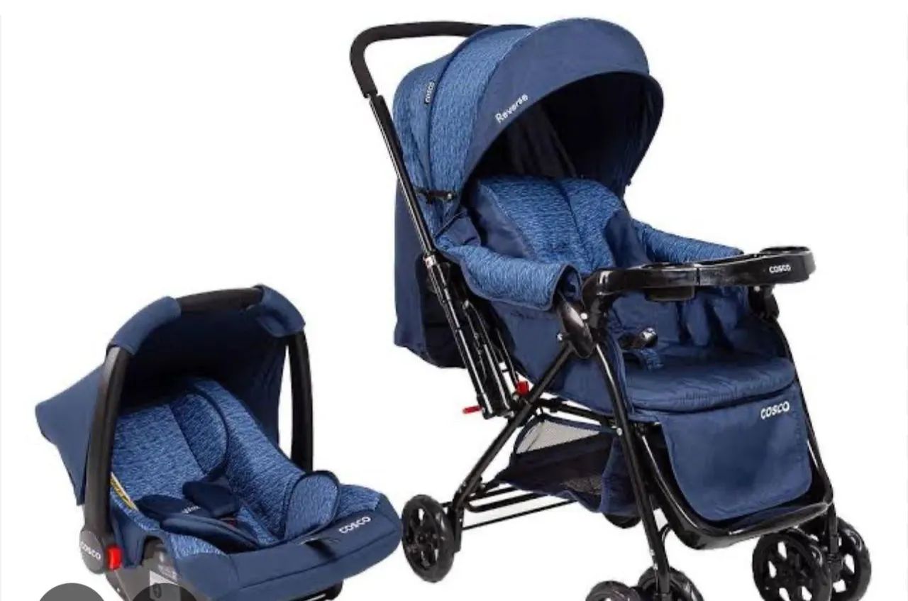 Kit Carrinho e bebê conforto Cosco 