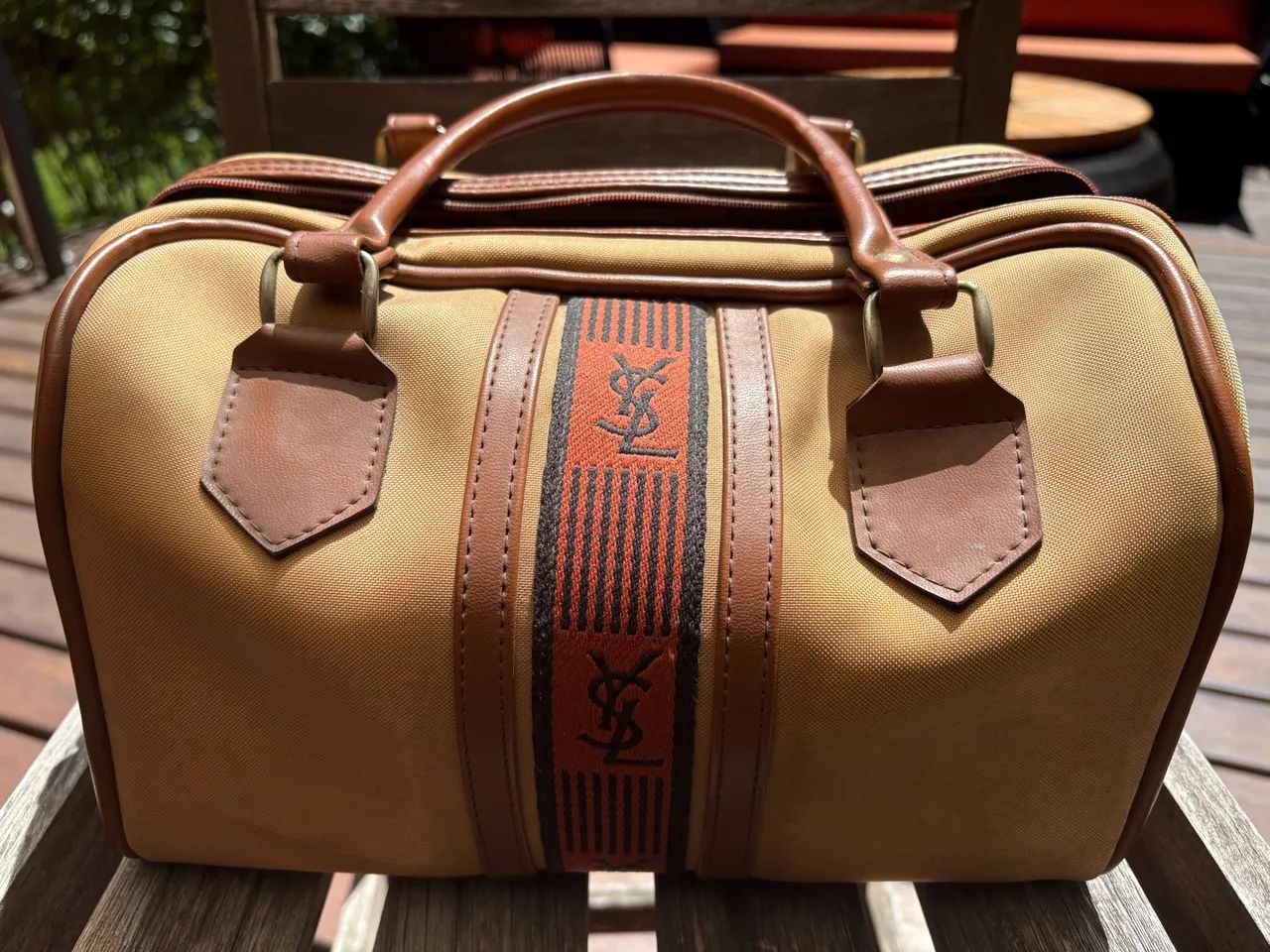 Bolsa Vintage YSL Mini Boston Clássica