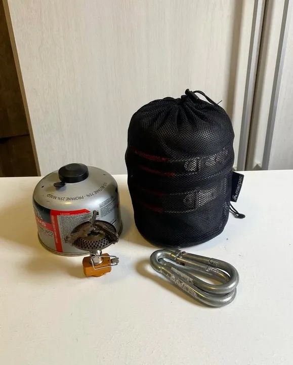 Conjunto de Camping mini fogareiro