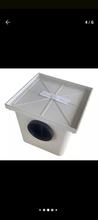 Caixa de gordura invisível cola piso 9 litros