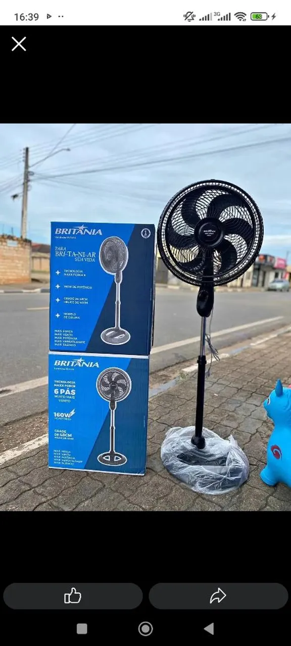 Ventilador de coluna Britânia com 6pas 