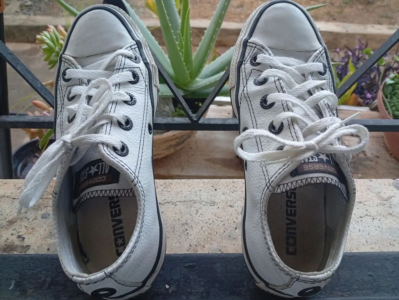 Converse All Star Branco couro Original  - Foto 6