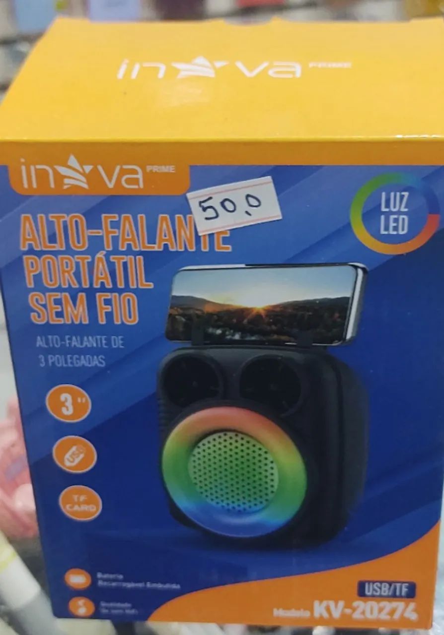 Caixinha de Som Portátil Bluetooth  - Foto 2
