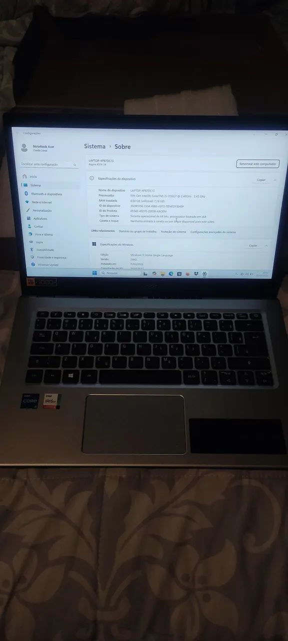 Notebook Acer com tela de 15.6 polegadas - Foto 3