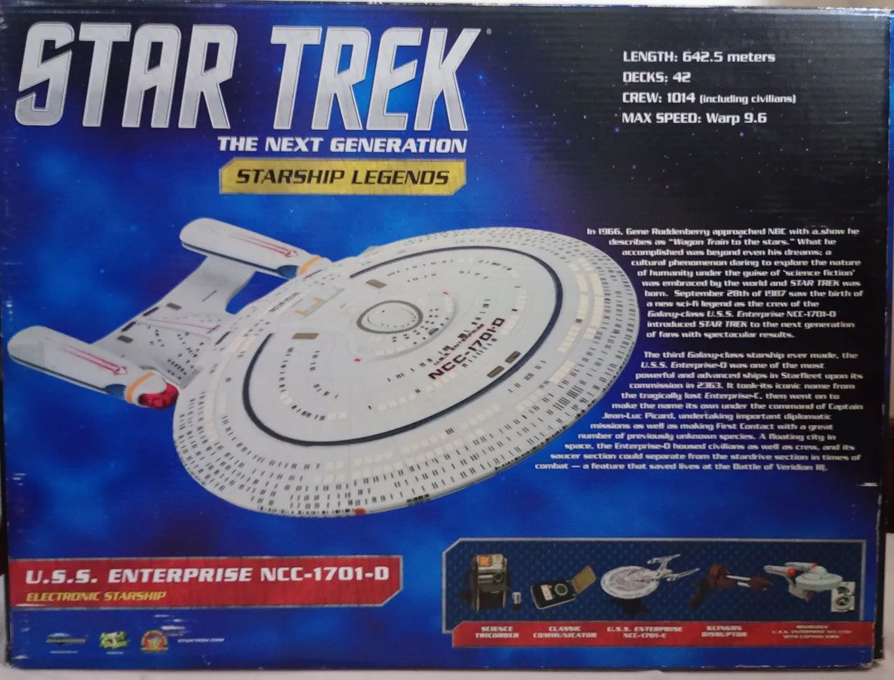 Nave STAR TREK U.S.S. Enterprise NCC-1701-D - Hobbies e coleções