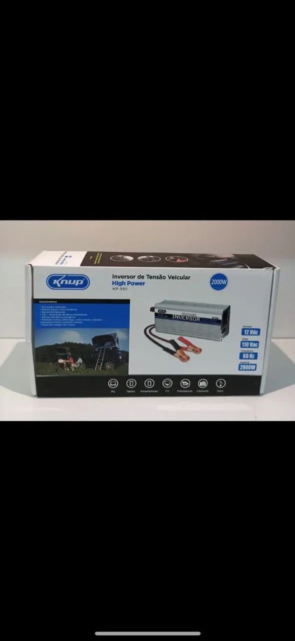 Inversor de potência de 2000W  24v pra 110v