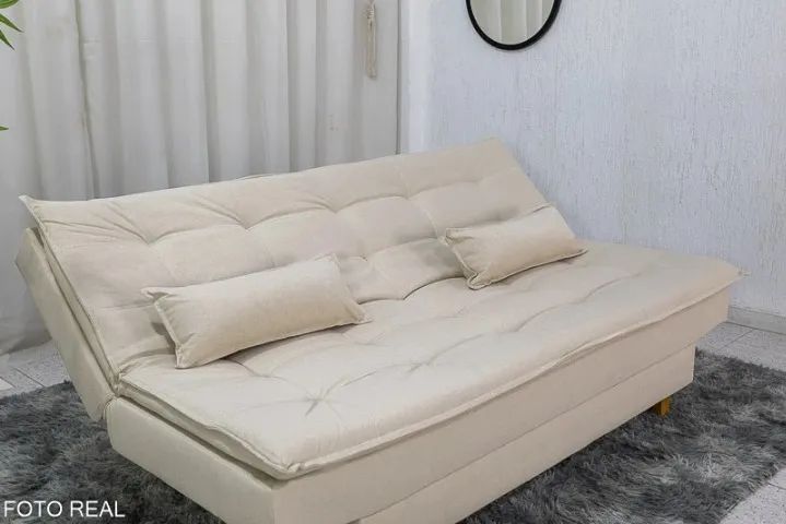 Sofá Cama Premium Linho 1,80m - Foto 3