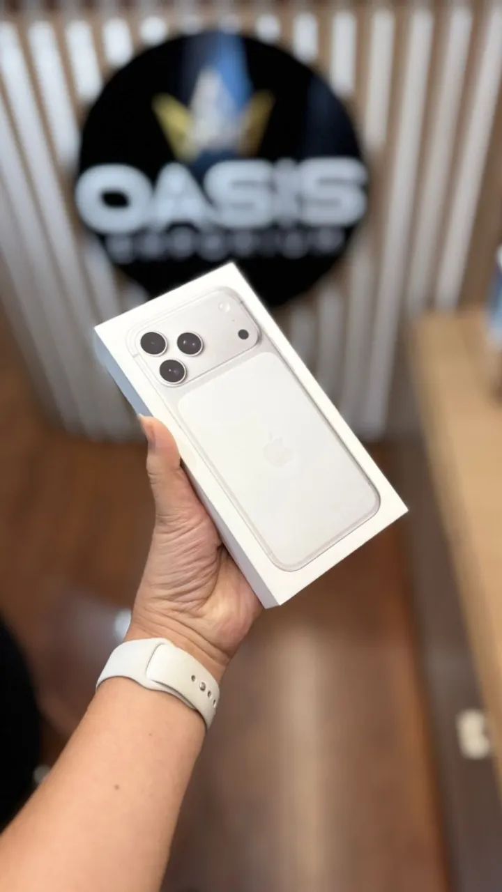 iPhone 17 Pro Max 256GB Silver Lacrado Promoção Pre Black Loja