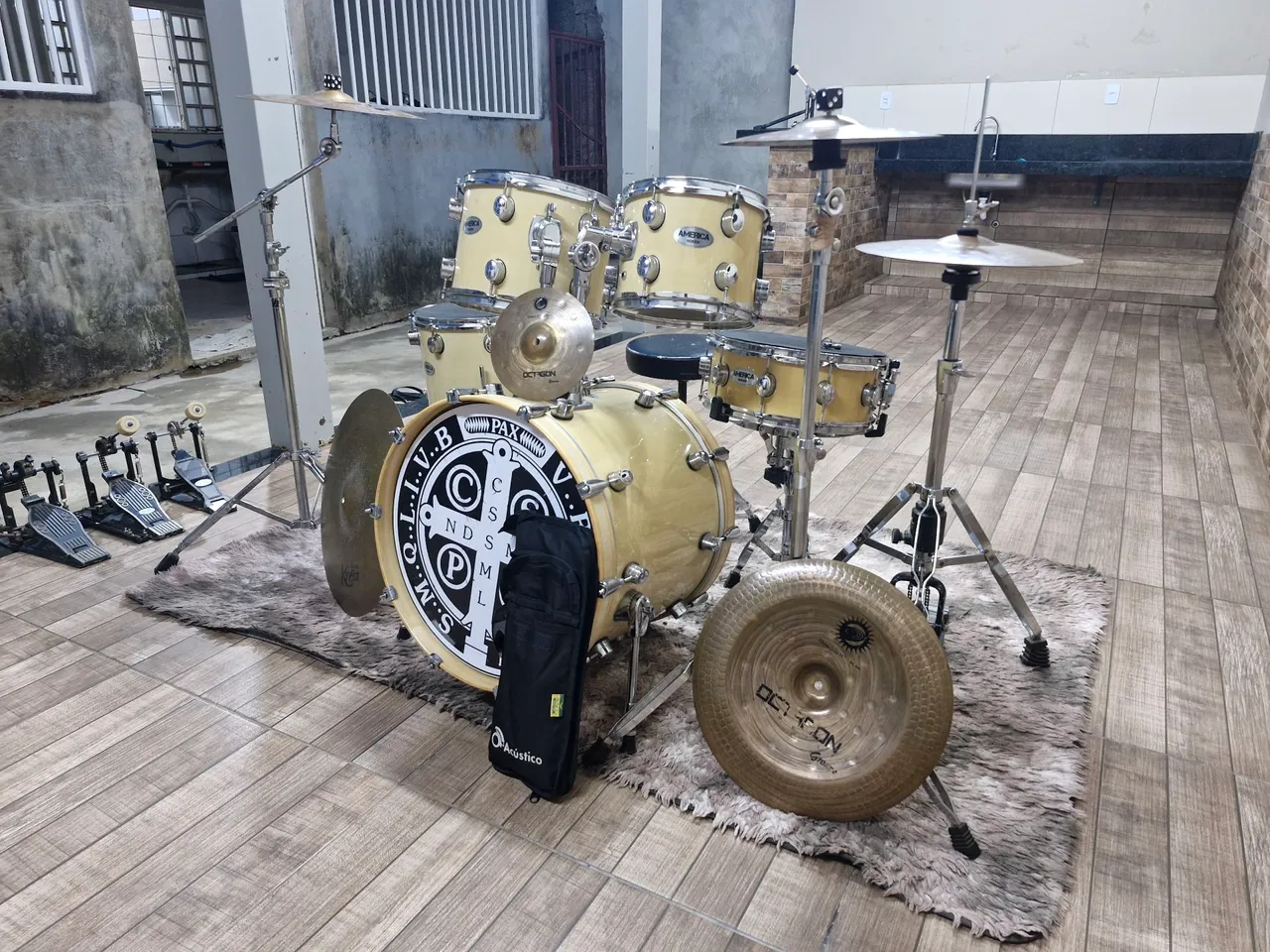 Bateria Prime American Completa com capas