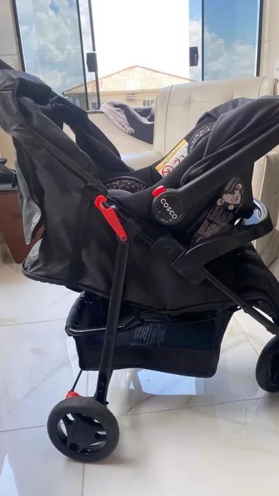 Bebê conforto e carrinho de bebê  - Foto 2