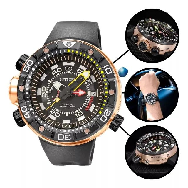 Relógio NEW AQUALAND NOVO SEM USO Citizen Eco-drive Masculino