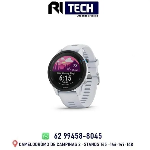 Smartwatch Garmin Forerunner 255 Music 010-02641-20 com 4GB / 5 Atm / Bluetooth