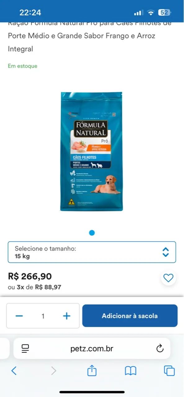 Vendo ração fórmula natural filhote para cães e gato  - Foto 3