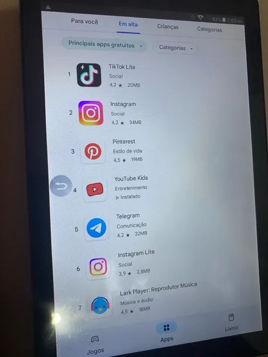 Tablet Tela 10.1 Android Faz e recebe ligação Wi-Fi ou Chip Cosmos Excelente estado  - Foto 5
