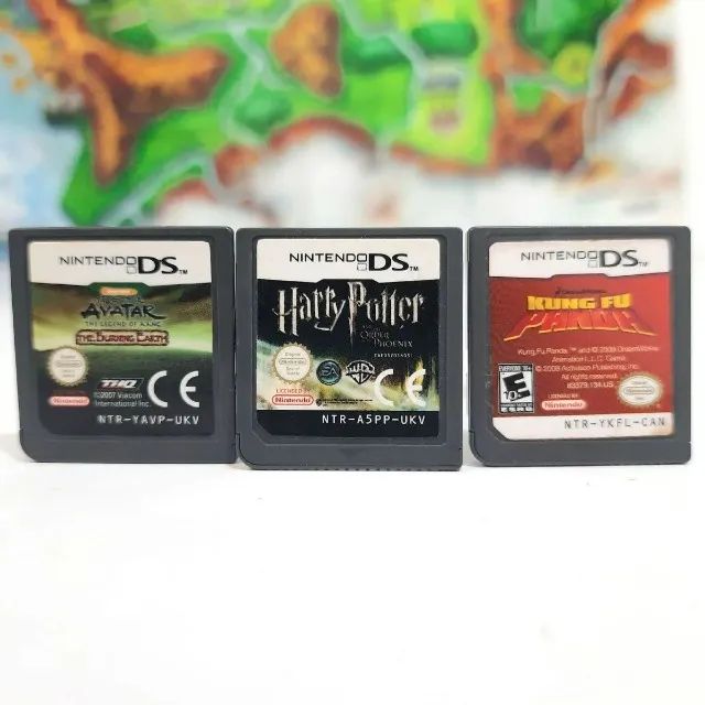 Lote de Jogos Nintendo DS 3DS (Harry Potter, Avatar, Kung Fu Panda)
