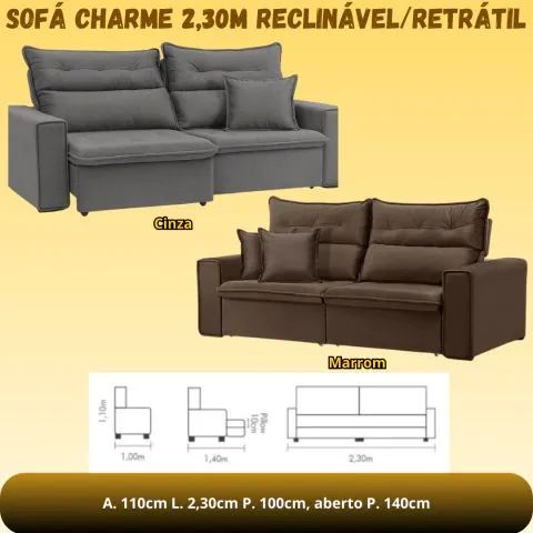 Sofá Charme 2,30m