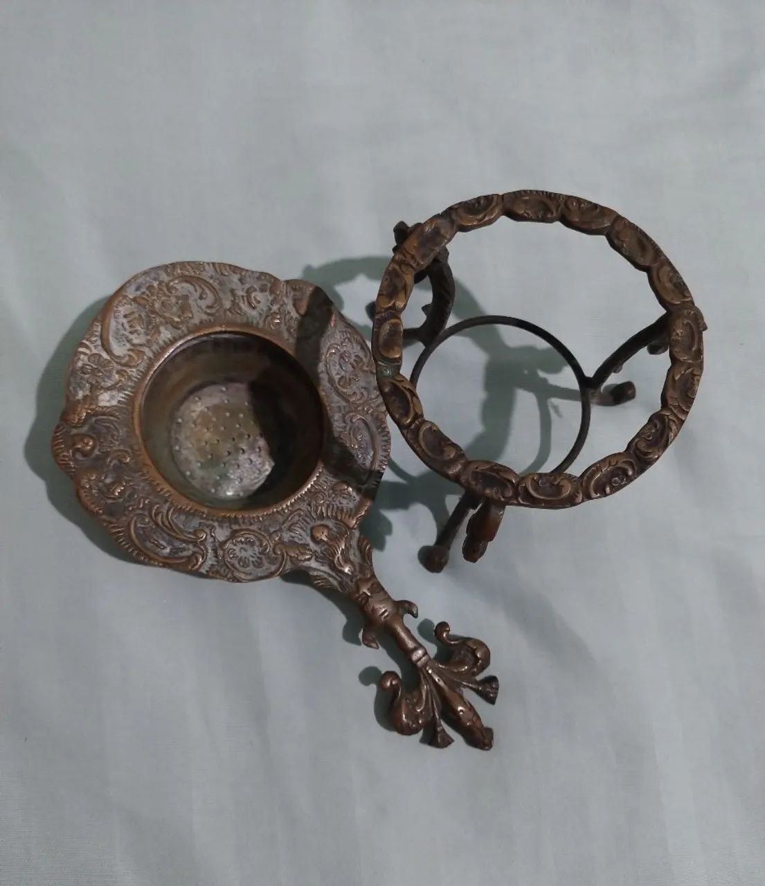 Pacote Castiçais de metal vintage + Acessórios de Decoração antiguidades - Foto 6