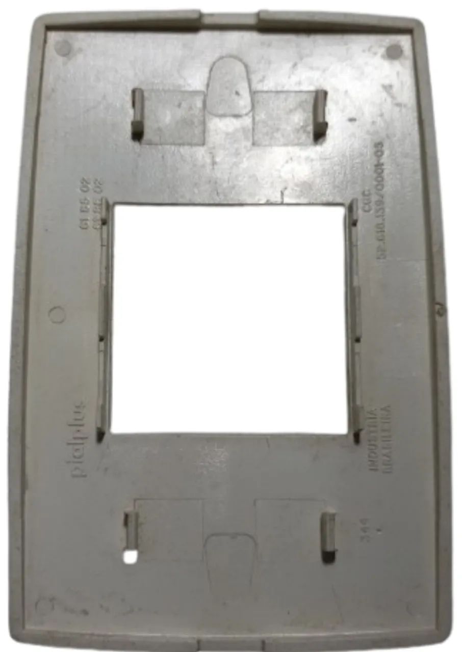 Placa Espelho 4x2 2 Modulos Pial Plus 618502 Branco - Foto 2