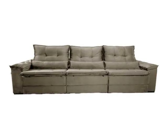 Sofá Versato 3,05m Retrátil Reclinável C/ Pillow 