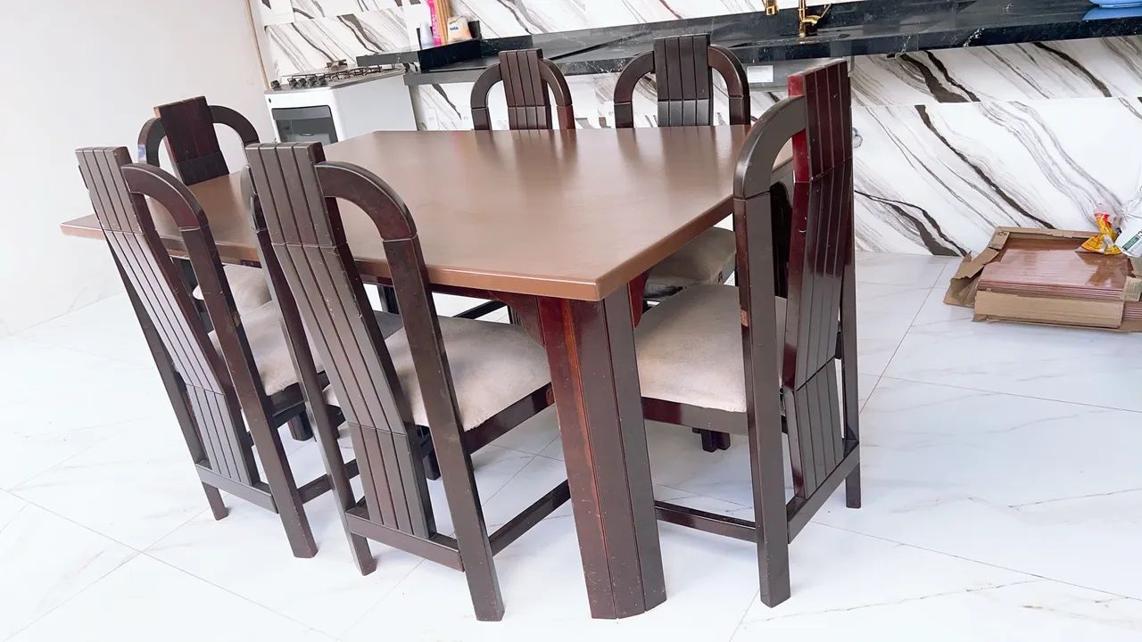 Mesa de Jantar de Madeira Maciça - Foto 4