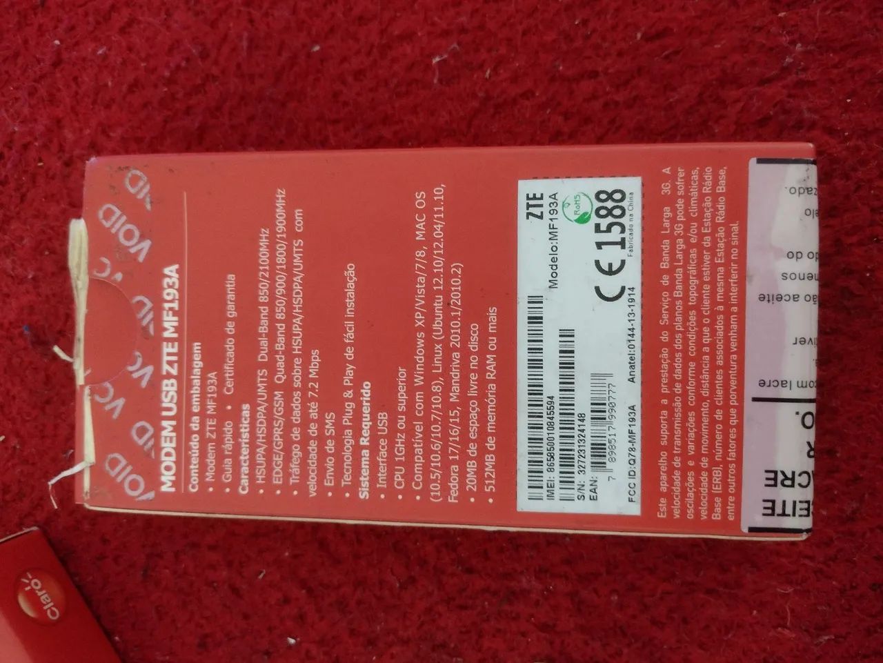 Modem USB Claro ZTE MF193A - Internet Móvel - Foto 3