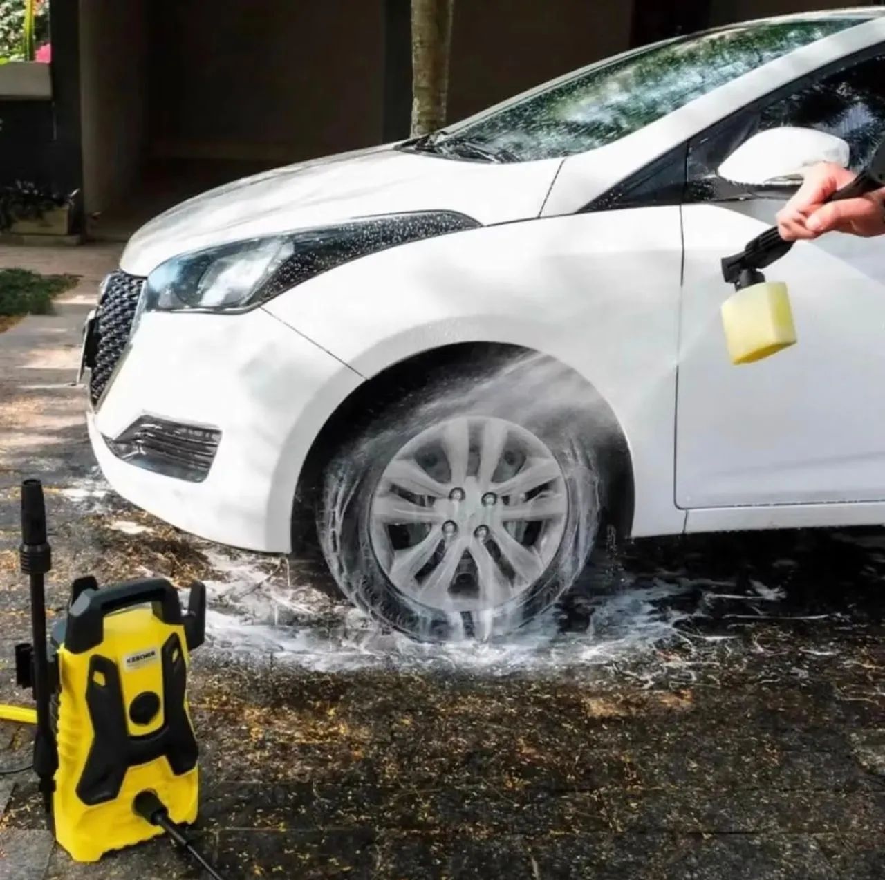 Lavadora de alta pressão Karcher portátil 1500 Psi 1400 watts 300LH - Foto 5