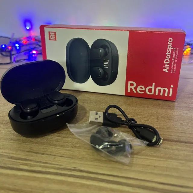 FONE BLUETOOTH REDMI COM VISOR LED - FAÇO ENTREGA64308567495425121