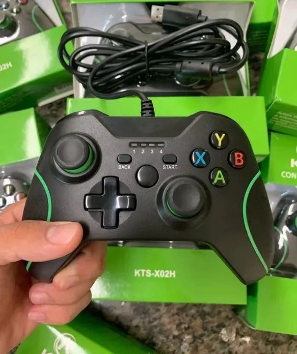 Controle com fio e sem fio para Xbox One Novo - Foto 2