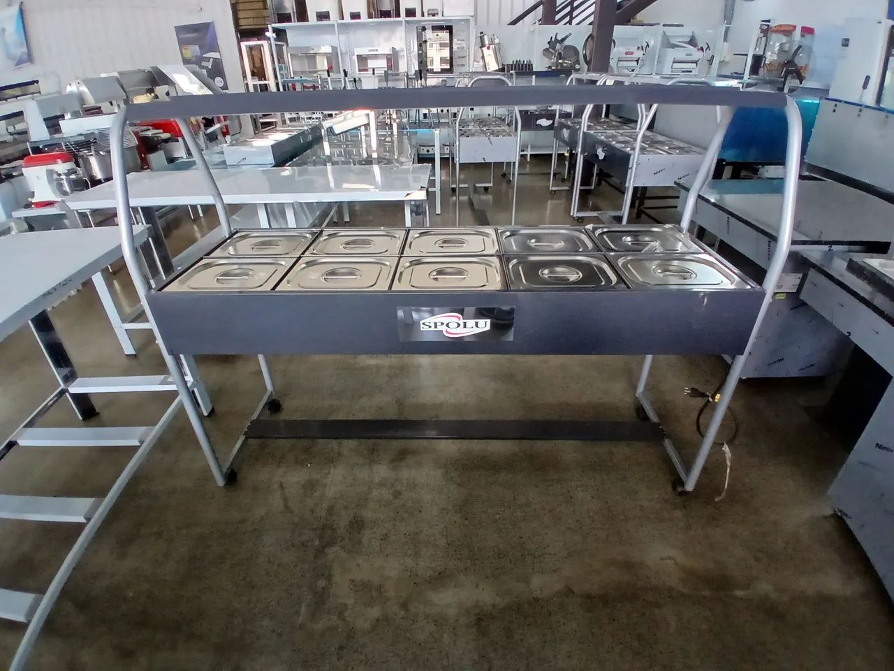 Buffet Térmico Para Restaurante 10 Cubas quentes Spolu 