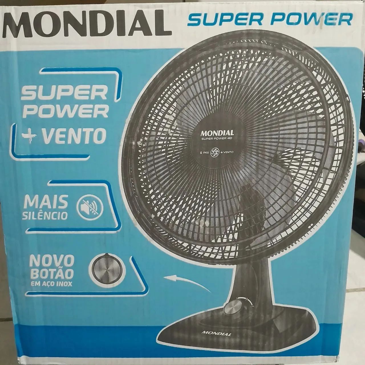 Ventilador Mondial Super Power 6 Pás NA CAIXA