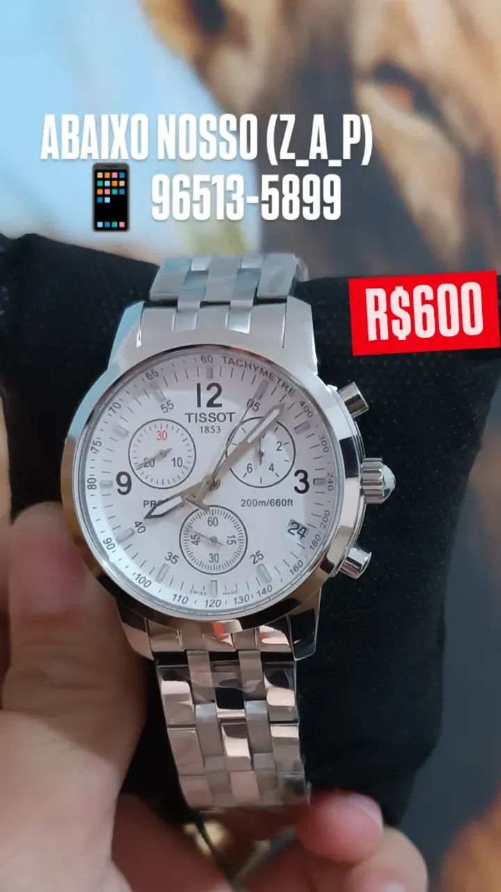 Relógio TISSOT MOSTRADOR BRANCO _ MULTIFUNCIONAL _ PRC 200 - Foto 2