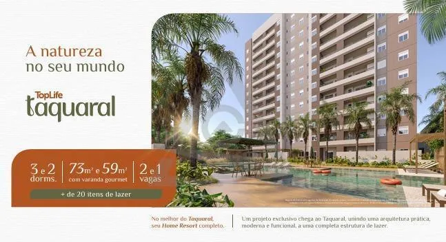 Apartamento à venda em Campinas, Vila Nova, com 2 quartos, com 59 m², TopLife Taquaral