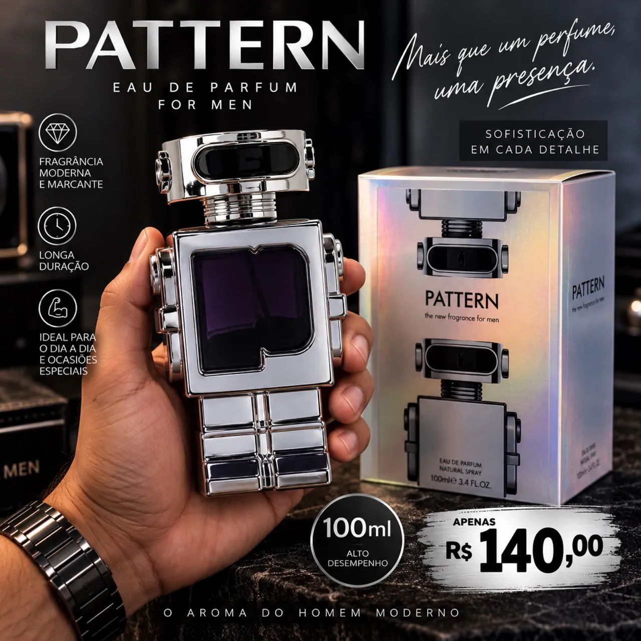 Perfume importado MASCULINO  PATTERN 100 Ml